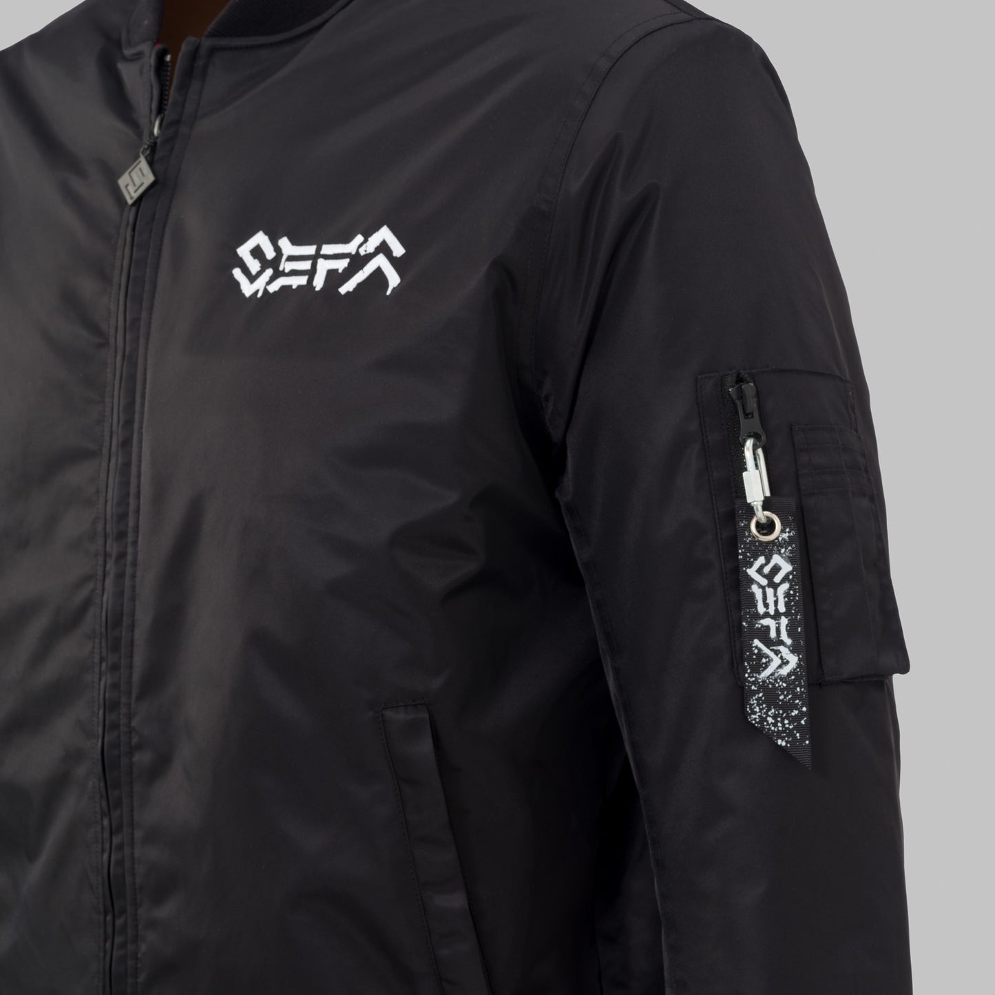 SEFA BOMBER JACKET BLACK/WHITE